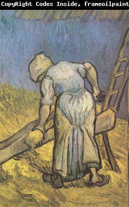 Vincent Van Gogh Peasant Woman Cutting Straw (nn04)